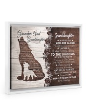 Never Feel That You Are Alone - Special Gift For Granddaughter Floating Framed Canvas Prints White tile