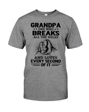 Grandpa One Who Breaks All The Rules - Perfect Gift For Grandpa Premium Fit Mens Tee tile