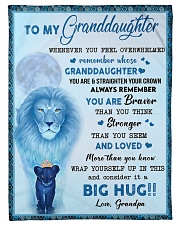 Straighten Your Crown - Lovely Gift For Granddaughter Small Fleece Blanket - 30" x 40" front