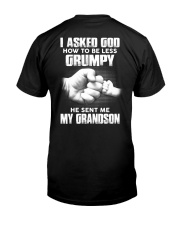 I Asked God How To Be Less Grumpy - Perfect Gift For Grandpa Premium Fit Mens Tee tile