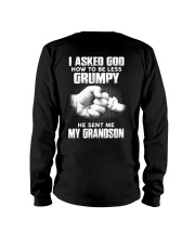 I Asked God How To Be Less Grumpy - Perfect Gift For Grandpa Long Sleeve Tee tile