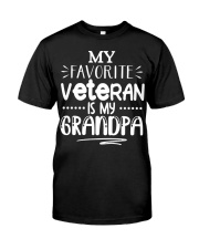 MY FAVORITE VETERAN IS MY GRANDPA Premium Fit Mens Tee tile