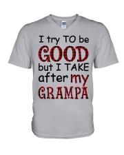 TRY TO BE GOOD V-Neck T-Shirt tile
