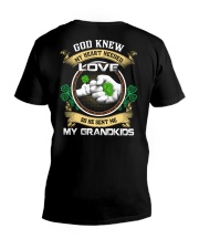 God Knew My Heart Needed Love - Perfect Gift For Grandpa V-Neck T-Shirt tile