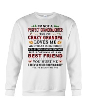 Crazy Grandpa Loves Me - Best Gift For Granddaughter Crewneck Sweatshirt tile