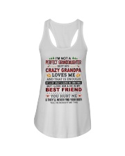 Crazy Grandpa Loves Me - Best Gift For Granddaughter Ladies Flowy Tank tile