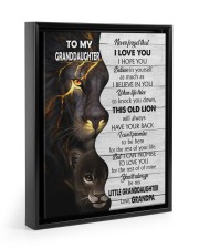 I Hope You Believe In You - Lovely Gift For Granddaughter Floating Framed Canvas Prints Black tile