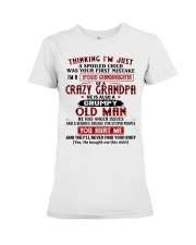 HE HAS ANGER ISSUES - BEST GIFT FOR GRANDDAUGHTER Premium Fit Ladies Tee tile