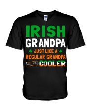 Grandpa Just Like A Regular Grandpa But Way Cooler - Perfect Gift For Grandpa V-Neck T-Shirt tile