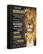 You Are Braver Than You Think - Lovely Gift For Granddaughter 11x14 Gallery Wrapped Canvas Prints front