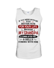 If You Mess With Me - Best Gift For Grandchild Unisex Tank tile