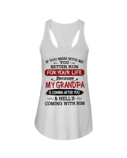 If You Mess With Me - Best Gift For Grandchild Ladies Flowy Tank tile
