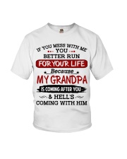 If You Mess With Me - Best Gift For Grandchild Youth T-Shirt tile
