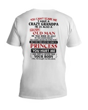 He Has Anger Issues - Lovely Gift For Granddaughter V-Neck T-Shirt tile