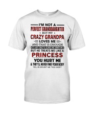 Crazy Grandpa Loves Me - Lovely Gift For Granddaughter Premium Fit Mens Tee tile