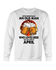 Never Underestimate An Old Man Who Loves Beer Crewneck Sweatshirt tile