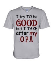TRY TO BE GOOD V-Neck T-Shirt tile