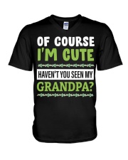 I'm Cute - Amazing Gift For Grandkids V-Neck T-Shirt tile