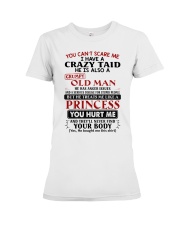 He Has Anger Issues - Gift For Grandkids Premium Fit Ladies Tee tile