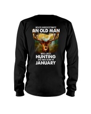 Never Underestimate An Old Man Who Loves Hunting - Perfect Gift For Grandpa Long Sleeve Tee tile