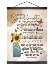KEEP ME IN YOUR HEART - GRANDPA TO GRANDDAUGHTER 12x16 Black Hanging Canvas thumbnail