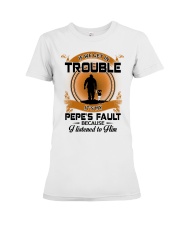IF WE GET IN TROUBLE - LOVELY GIFT FOR GRANDDAUGHTER Premium Fit Ladies Tee tile