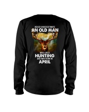 Never Underestimate An Old Man Who Loves Hunting - Perfect Gift For Grandpa Long Sleeve Tee tile
