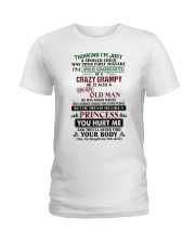 I'm A Spoiled Granddaughter Of A Crazy Grampy Ladies T-Shirt tile