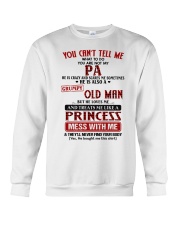 He Loves Me And Treats Me Like A Princess - Best Gift For Granddaughter Crewneck Sweatshirt tile