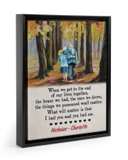 I Had You And You Had Me Floating Framed Canvas Prints Black tile