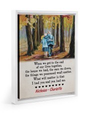I Had You And You Had Me Floating Framed Canvas Prints White tile