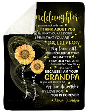 I THINK ABOUT YOU - GRANDPA TO GRANDDAUGHTER Large Sherpa Fleece Blanket - 60" x 80" thumbnail