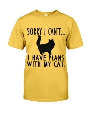 Sorry I Cant I Have Plans with My Cat Classic T-Shirt thumbnail