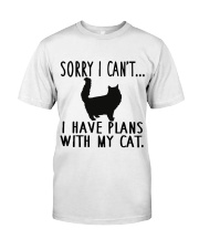 Sorry I Cant I Have Plans with My Cat Premium Fit Mens Tee thumbnail
