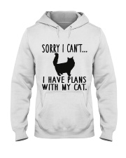 Sorry I Cant I Have Plans with My Cat Hooded Sweatshirt thumbnail