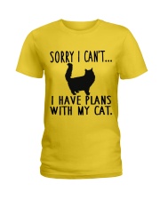 Sorry I Cant I Have Plans with My Cat Ladies T-Shirt thumbnail