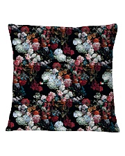 Watercolor Flower Pattern Decorative Throw Pillow Square Pillowcase front