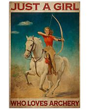 Archery Just A Girl Who Loves Archery 11x17 Poster front