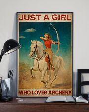 Archery Just A Girl Who Loves Archery 11x17 Poster lifestyle-poster-2