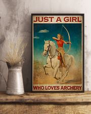 Archery Just A Girl Who Loves Archery 11x17 Poster lifestyle-poster-3