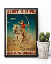 Archery Just A Girl Who Loves Archery 11x17 Poster lifestyle-poster-8