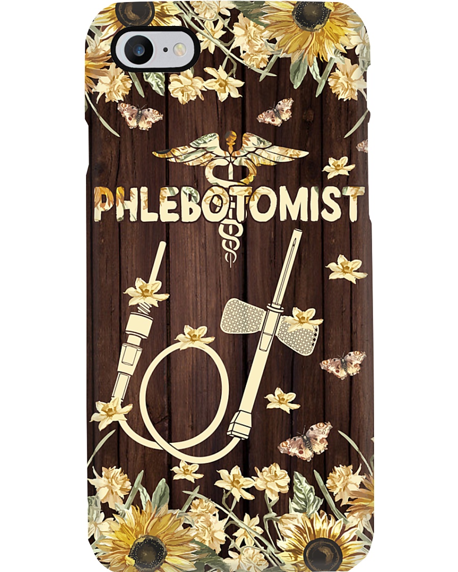 Phlebotomist - Floral butterfly needle Phone Case