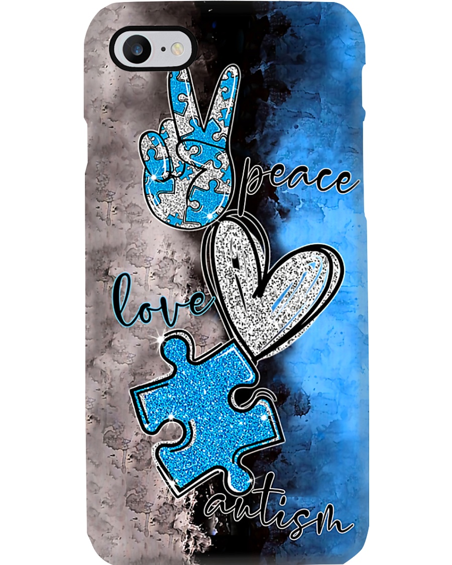 Autism Awareness Peace Love Autism Phonecase Phone Case