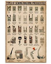 Sewing Types Of Sewing Machine Presser Feet 11x17 Poster front