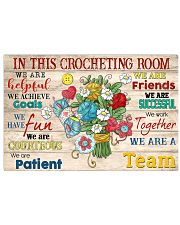 In This Crocheting Room We Are A Team 17x11 Poster front