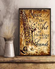 Saxophone The art of thinking with sounds 11x17 Poster lifestyle-poster-3