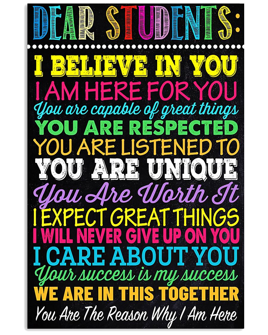 Teacher Dear Students 11x17 Poster
