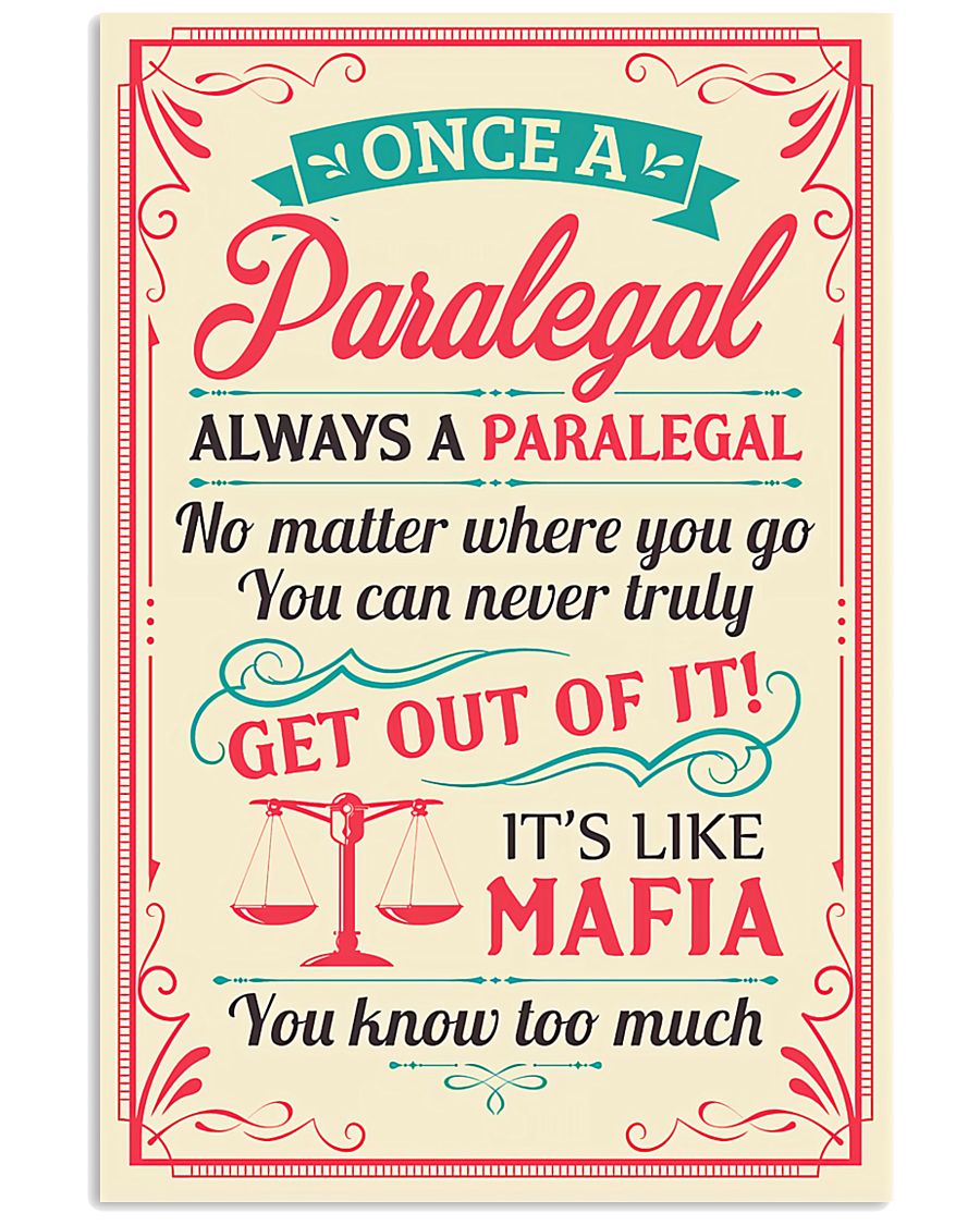 Always A Paralegal 11x17 Poster