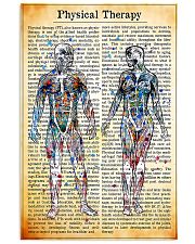 Physical Therapist Vintage Watercolor 11x17 Poster front