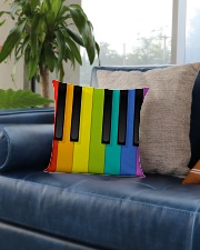 Pianist Colorful Square Pillowcase aos-pillow-square-front-lifestyle-02